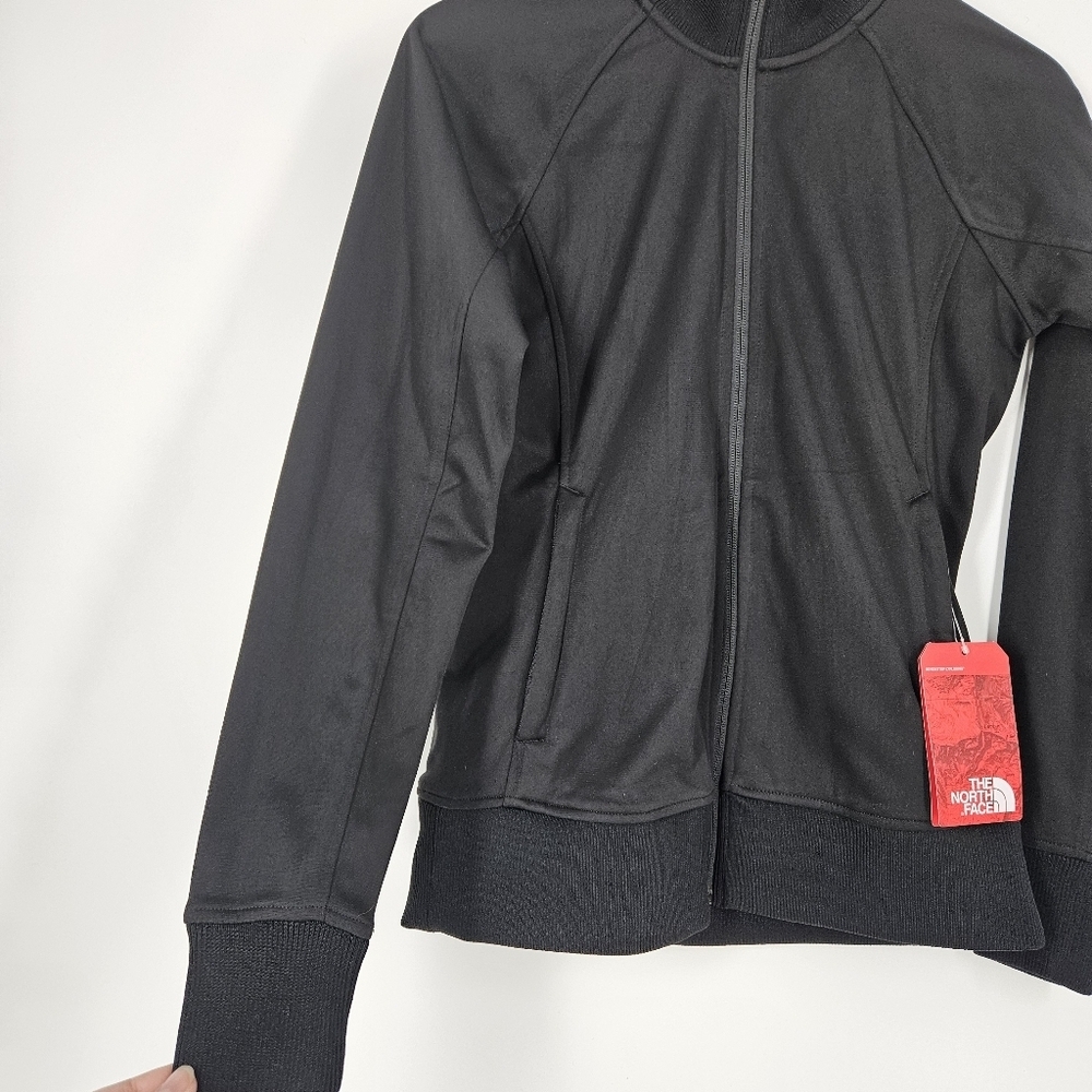 The North Face Black TNF Tech Full Zip Fleece Jacket Women's Size Small NWT - Picture 4 of 12